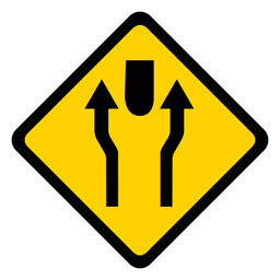 Par de setas dois rhomb aviso plano Desenho PNG