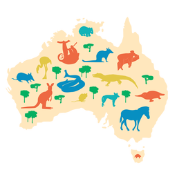 Australia illustration PNG Design