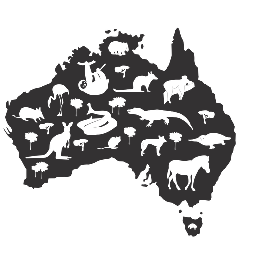 Download Australia Silhouette Transparent Png Svg Vector File