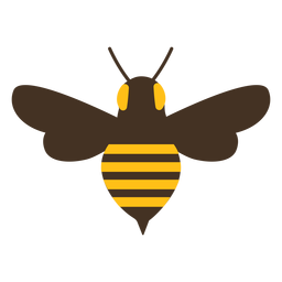Ícone de faixa de picada de asa de vespa de abelha Desenho PNG