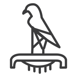 Pássaro falcão águia coroa ra golpe pedestal de bico Desenho PNG Transparent PNG