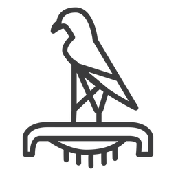 Vogelfalkenadlerkrone ra Schnabelsockelhub PNG-Design