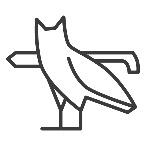 Pájaro pierna ala búho búho real divinidad trazo Diseño PNG