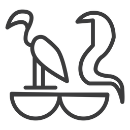 Vogelschlange Tiergöttlichkeit Kobra Schlaganfall PNG-Design