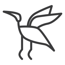 Vogelstorch fliegen Flugflügelhub PNG-Design