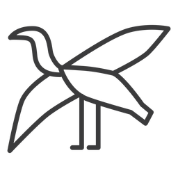 Golpe de asa de cegonha pássaro espalhado Desenho PNG