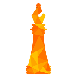 Bishop xadrez baixo poli Desenho PNG