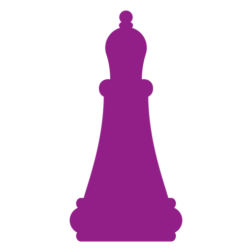 Obispo silueta de ajedrez Diseño PNG