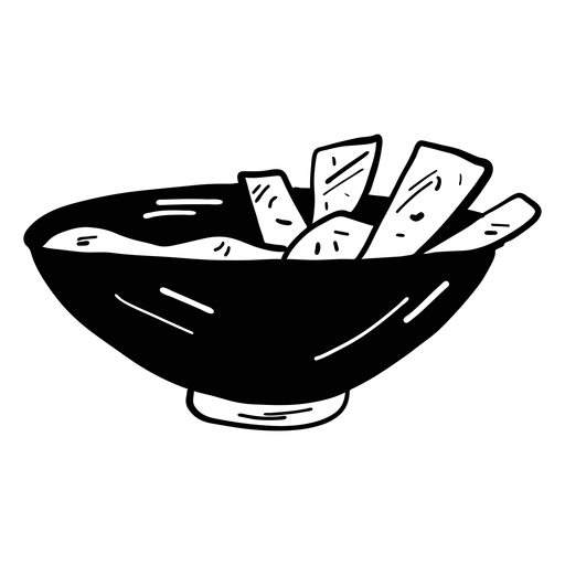 Desenho de mingau de pão com terrina de tigela Desenho PNG