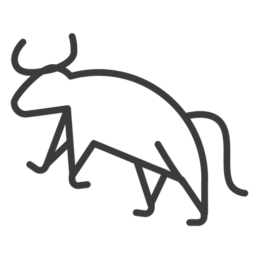 Toro cola vaca animales isis cuerno divinidad Diseño PNG