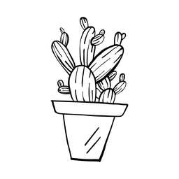 Desenho de espinho de cacto Desenho PNG
