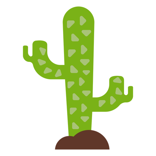 Cactus espina plana Diseño PNG