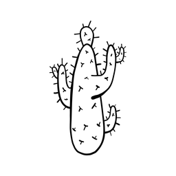 Desenho de espinho de cacto Transparent PNG