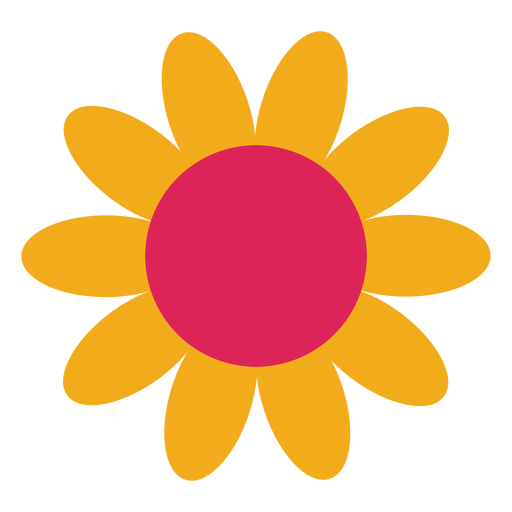 Kamille Blume Sonnenblume Bl?tenblatt Aster flach PNG-Design