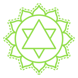 Icono de chakra anahata Diseño PNG