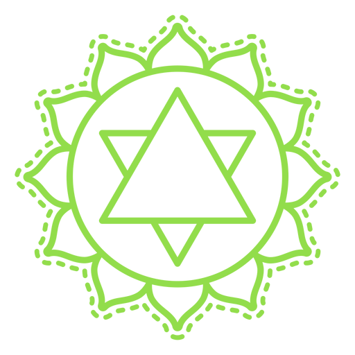 Icono de chakra anahata Diseño PNG