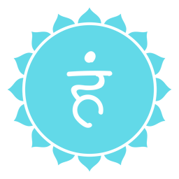 Ícone de Chakra Vishuddha Desenho PNG