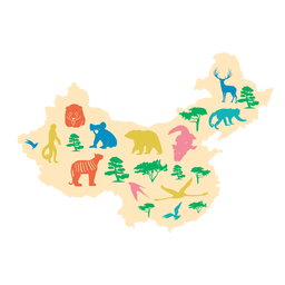 Ilustración de mapa de China Diseño PNG