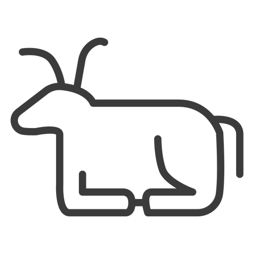 Animal vaca isis chifre de divindade traço Desenho PNG