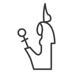 Divindade coroa cetro cetro traço cruzado Desenho PNG
