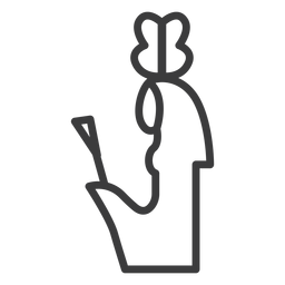 Divinity Crown Zepter Zepter Schlaganfall PNG-Design