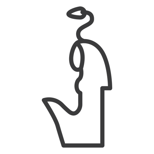 Traço de cobra divindade Desenho PNG