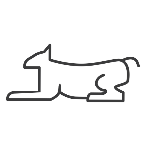 Cão divindade gato cauda leão animal traço Desenho PNG
