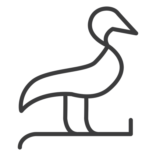 Golpe de pájaro de ala de pico de pato Diseño PNG