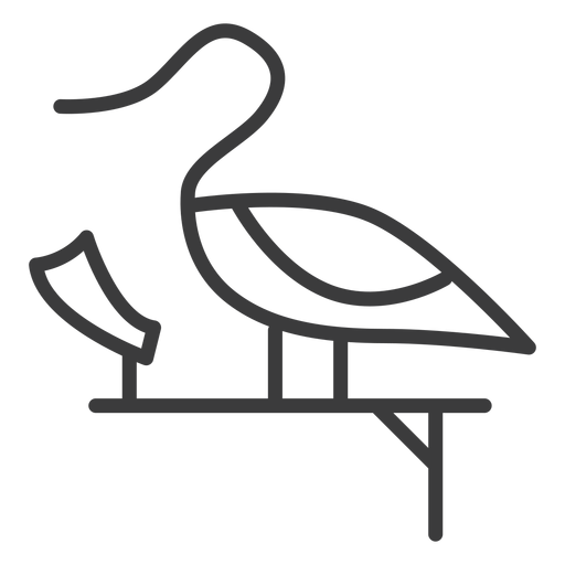 Pato cisne pedestal divindade asa pincelada de papiro Desenho PNG