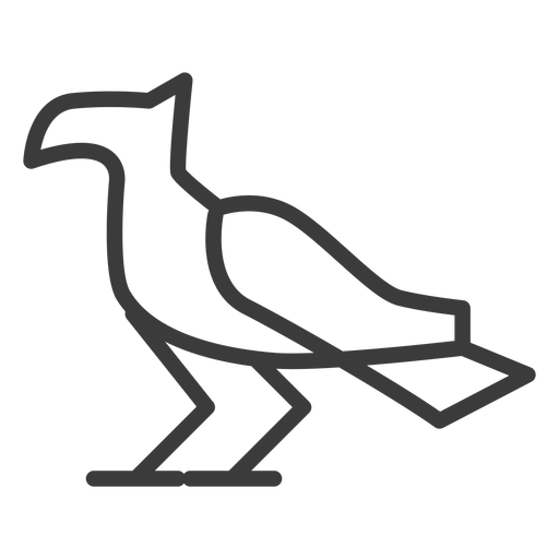 Águila cola de halcón ala pico divinidad trazo Diseño PNG