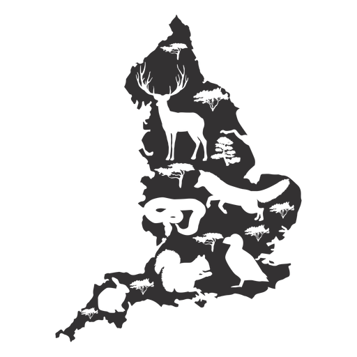Silhueta de Inglaterra Desenho PNG