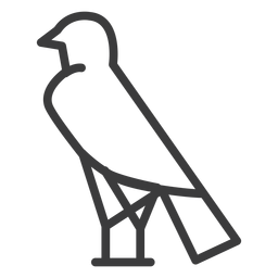 Golpe de divindade de pássaro falcão Desenho PNG