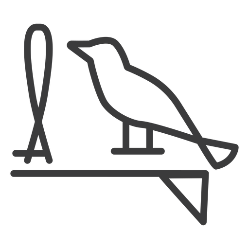 Falcon wing beak loop stroke PNG Design