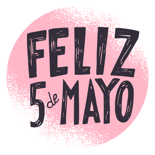 Feliz 5 de mayo circle pegatina Descargar PNG/SVG transparente