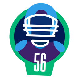 Diseño plano de la insignia de fútbol Diseño PNG