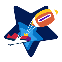 Chute do emblema de futebol plano Desenho PNG