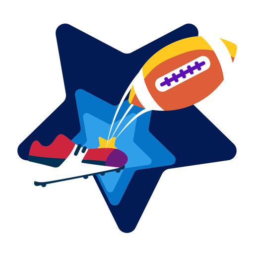 Chute do emblema de futebol plano Desenho PNG