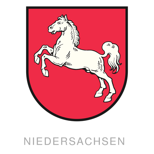 German state niedersachsen crest PNG Design