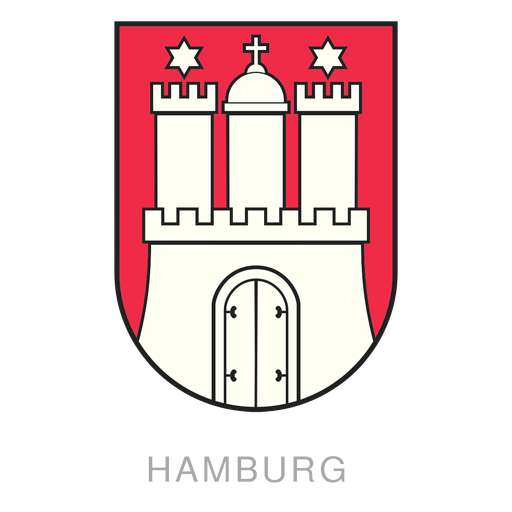 Cresta del estado de Hamburgo Diseño PNG