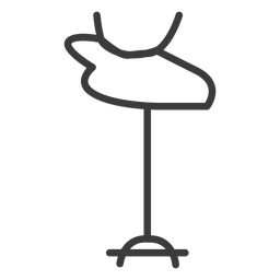 Head wand staff animal horn stroke PNG Design