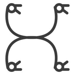 Trazo de signo de círculo de jeroglíficos Diseño PNG