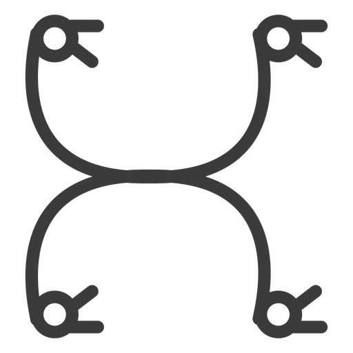 Hieroglyph circle sign stroke PNG Design