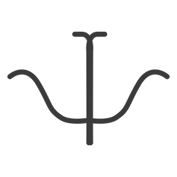 Jeroglífico signo figura imagen simetría trazo Diseño PNG