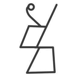 Hieroglyph sign image figure trapezium stroke Transparent PNG