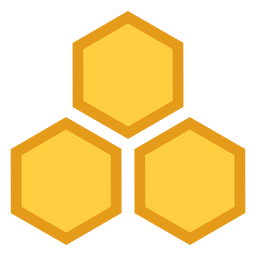 Wabensechseck drei Symbol PNG-Design