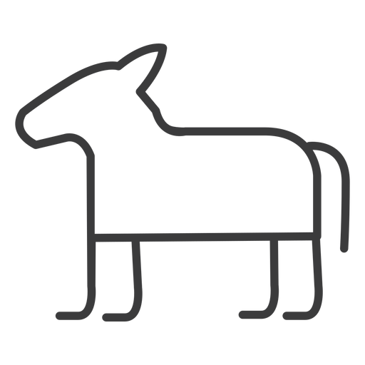 Horse donkey divinity stroke PNG Design