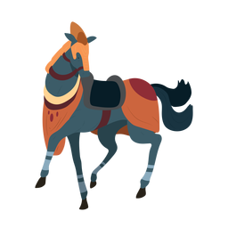 Pferdemähne Zaum Huf Illustration PNG-Design