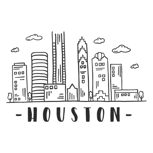 Skyline Houston Svg 