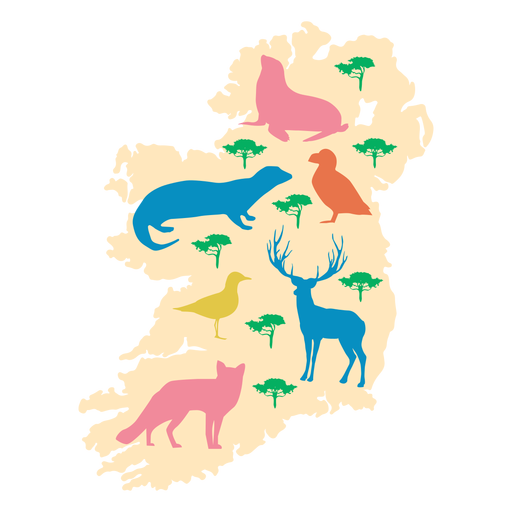 Ilustração animal da Irlanda Desenho PNG