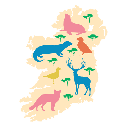 Irland Tierillustration PNG-Design